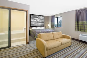 Studio Suite, 1 King Bed, Non Smoking | Memory foam beds, desk, laptop workspace, blackout drapes