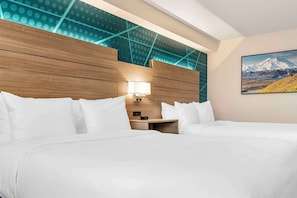 Desk, laptop workspace, free cots/infant beds, free WiFi
