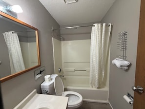 Room, 1 King Bed, Non Smoking, Jetted Tub | Bathroom | Shower, free toiletries, hair dryer, towels - Coldwater Inn & Suites near I 69 (Coldwater)