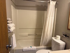Room, 2 Double Beds, Non Smoking | Bathroom | Shower, free toiletries, hair dryer, towels - Coldwater Inn & Suites near I 69 (Coldwater)