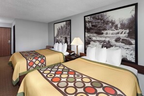 Room, 2 Queen Beds, Non Smoking | Desk, blackout curtains, free cots/infant beds, rollaway beds