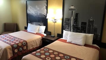 Standard Room, 2 Queen Beds | Desk, laptop workspace, iron/ironing board, free cribs/infant beds