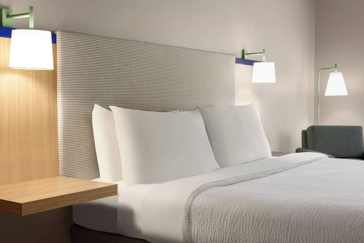 Blackout curtains, iron/ironing board, free WiFi, bed sheets