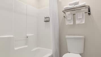 Blackout drapes, iron/ironing board, free WiFi, bed sheets