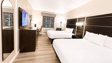 Room, 2 Queen Beds, Non Smoking, Refrigerator & Microwave | Desk, blackout drapes, soundproofing, iron/ironing board
