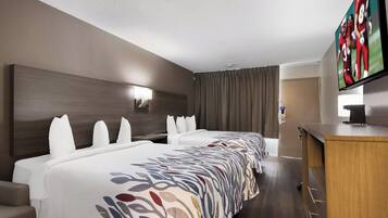 Superior Room, 2 Queen Beds, Accessible, Non Smoking (Roll-In Shower) | Desk, blackout drapes, free WiFi, bed sheets