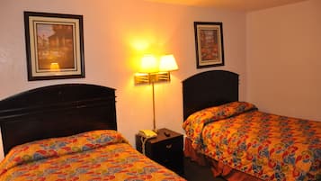 Desk, free WiFi, bed sheets