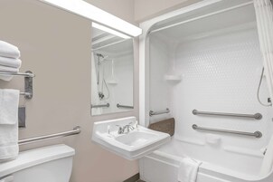 Free toiletries, hair dryer, towels, soap