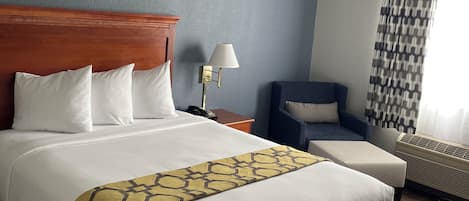 In-room safe, desk, blackout curtains, iron/ironing board