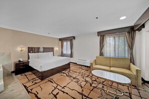 Suite, 1 King Bed, Non Smoking, Hot Tub | Desk, iron/ironing board, free cribs/infant beds, rollaway beds