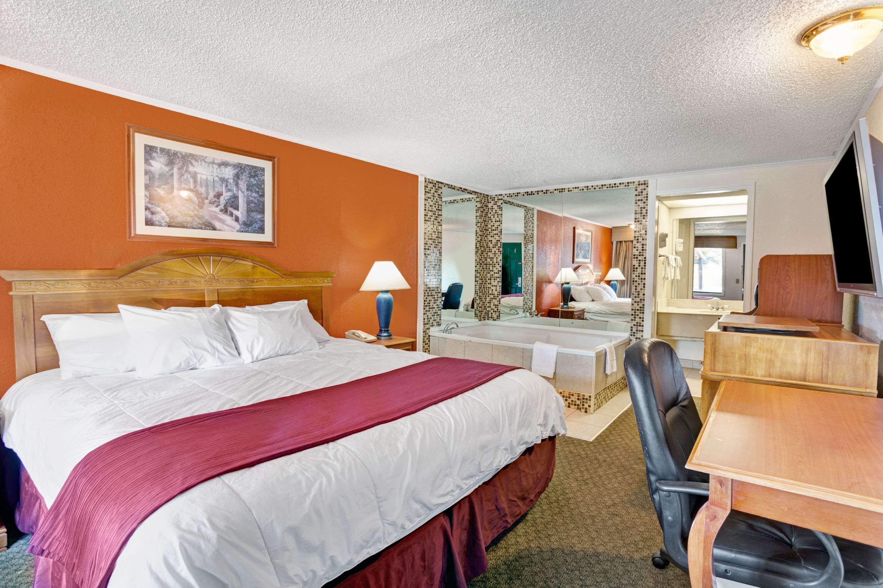 Blackout drapes, iron/ironing board, free WiFi, bed sheets