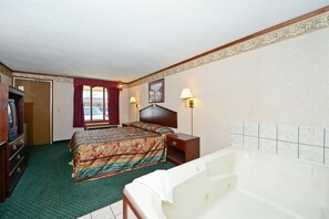 Room, 1 King Bed, Non Smoking (Jacuzzi) | Free WiFi, bed sheets