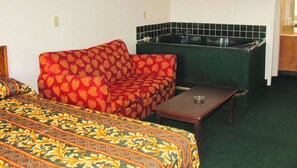 Kamar, 1 Tempat Tidur Double, Boleh Merokok, jet tub | Meja kerja, ruang kerja ramah laptop, dan tirai kedap cahaya