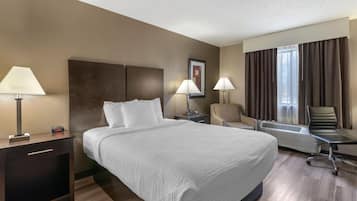 Hypo-allergenic bedding available, iron/ironing board