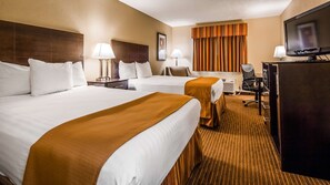 Standard Room, 2 Double Beds, Non Smoking, Refrigerator & Microwave | Hypo-allergenic bedding, iron/ironing board, Internet, bed sheets - Best Western Muncie (Muncie)