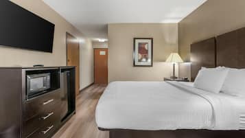Hypo-allergenic bedding available, iron/ironing board