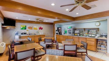 Free daily on-the-go breakfast