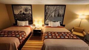 Studio Suite, 2 Queen Beds, Non Smoking | Desk, blackout drapes, free WiFi, bed sheets