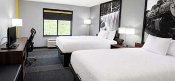 Rum - 2 queensize-sängar | Boendets fasad