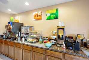 Free daily buffet breakfast 