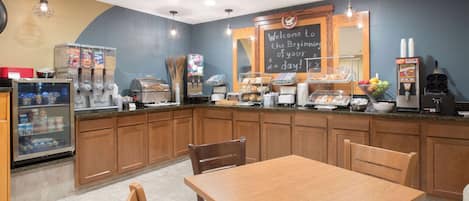 Free daily on-the-go breakfast