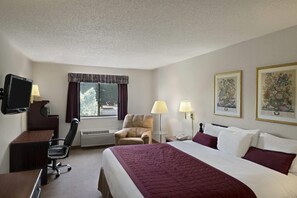 Standard Room, 1 King Bed | Desk, laptop workspace, blackout drapes, iron/ironing board - Baymont by Wyndham Whitewater (Whitewater)