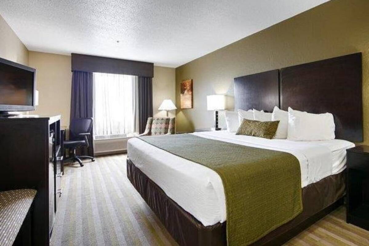 Premium bedding, pillow-top beds, blackout curtains, iron/ironing board
