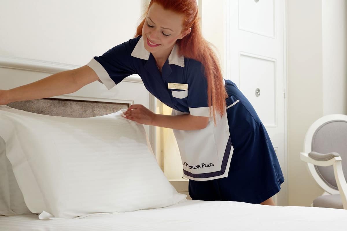 Ropa de cama de alta calidad y minibar