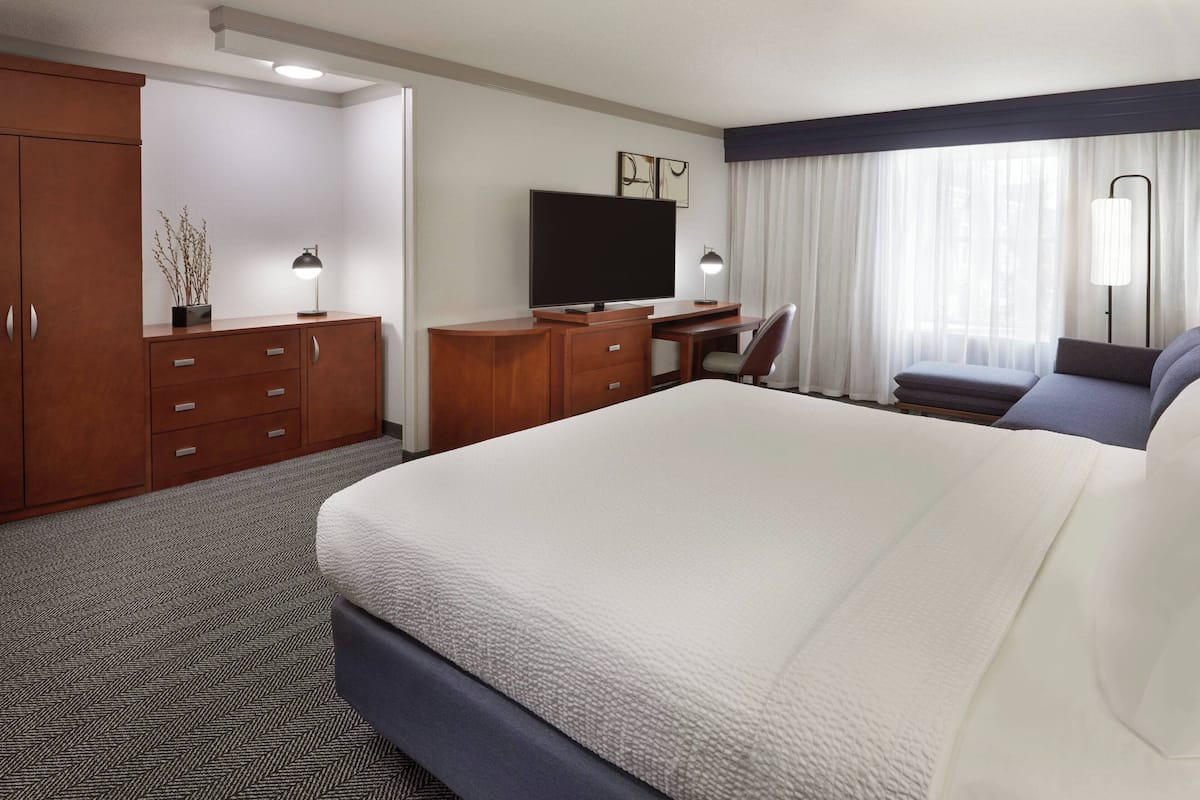Junior Suite, 1 King Bed with Sofa bed, Kitchen | Premium bedding, pillowtop beds, desk, blackout drapes