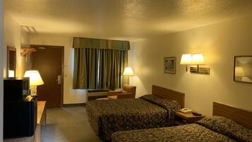 Room, 2 Queen Beds, Non Smoking | Desk, laptop workspace, iron/ironing board, free WiFi