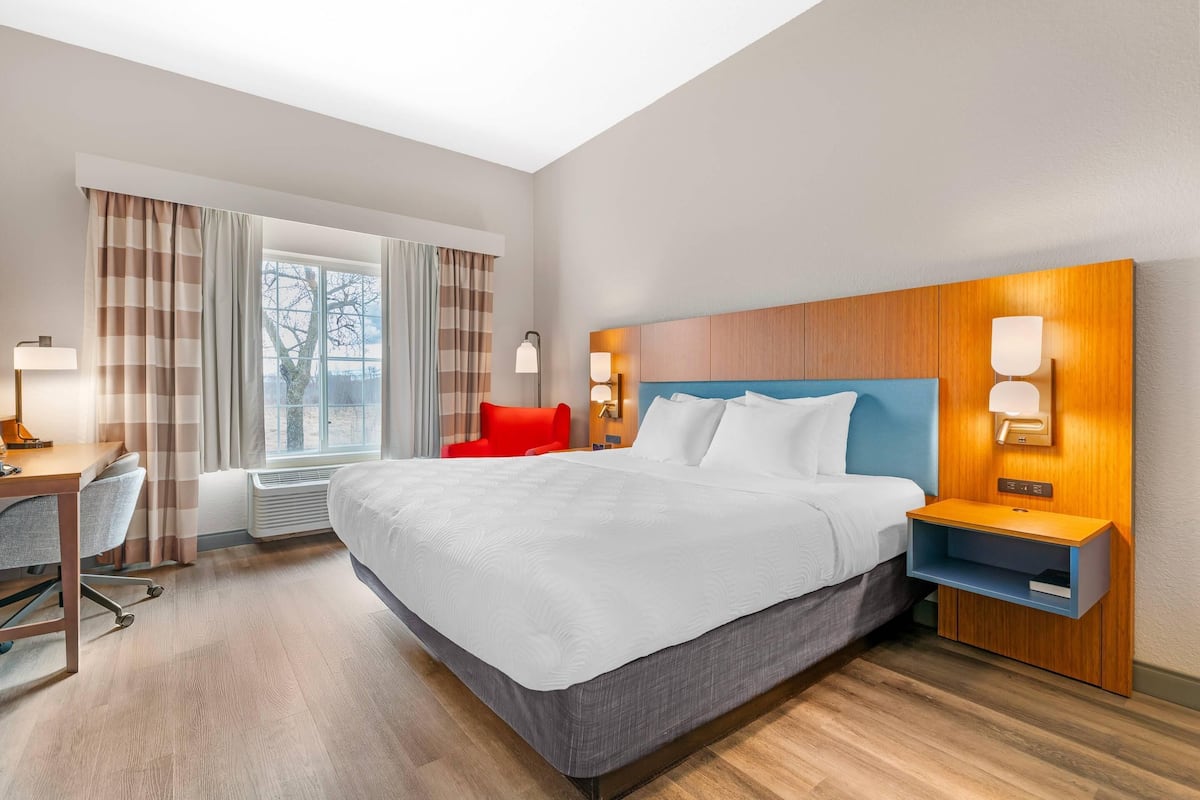 Chambre, 1 trÚs grand lit, accessible aux personnes à mobilité réduite, non-fumeurs | Literie hypoallergénique, couette en duvet d'oie, bureau