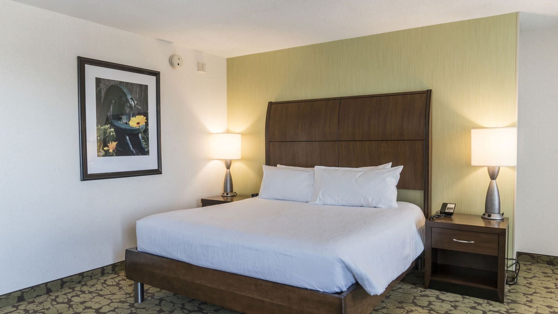 Escritorio, espacio para trabajar con laptop y cortinas blackout 