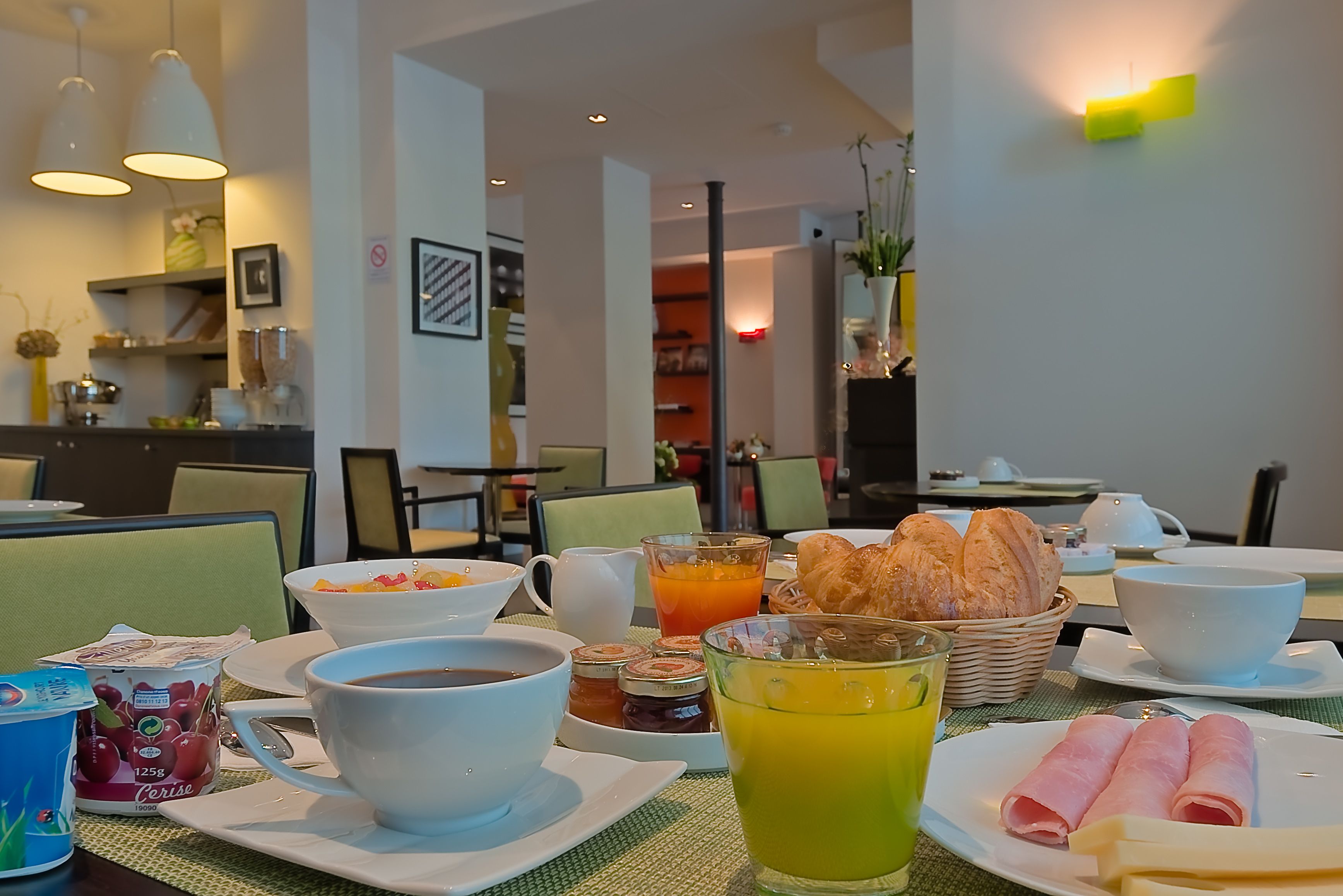 daily buffet breakfast (eur 14 per person)
