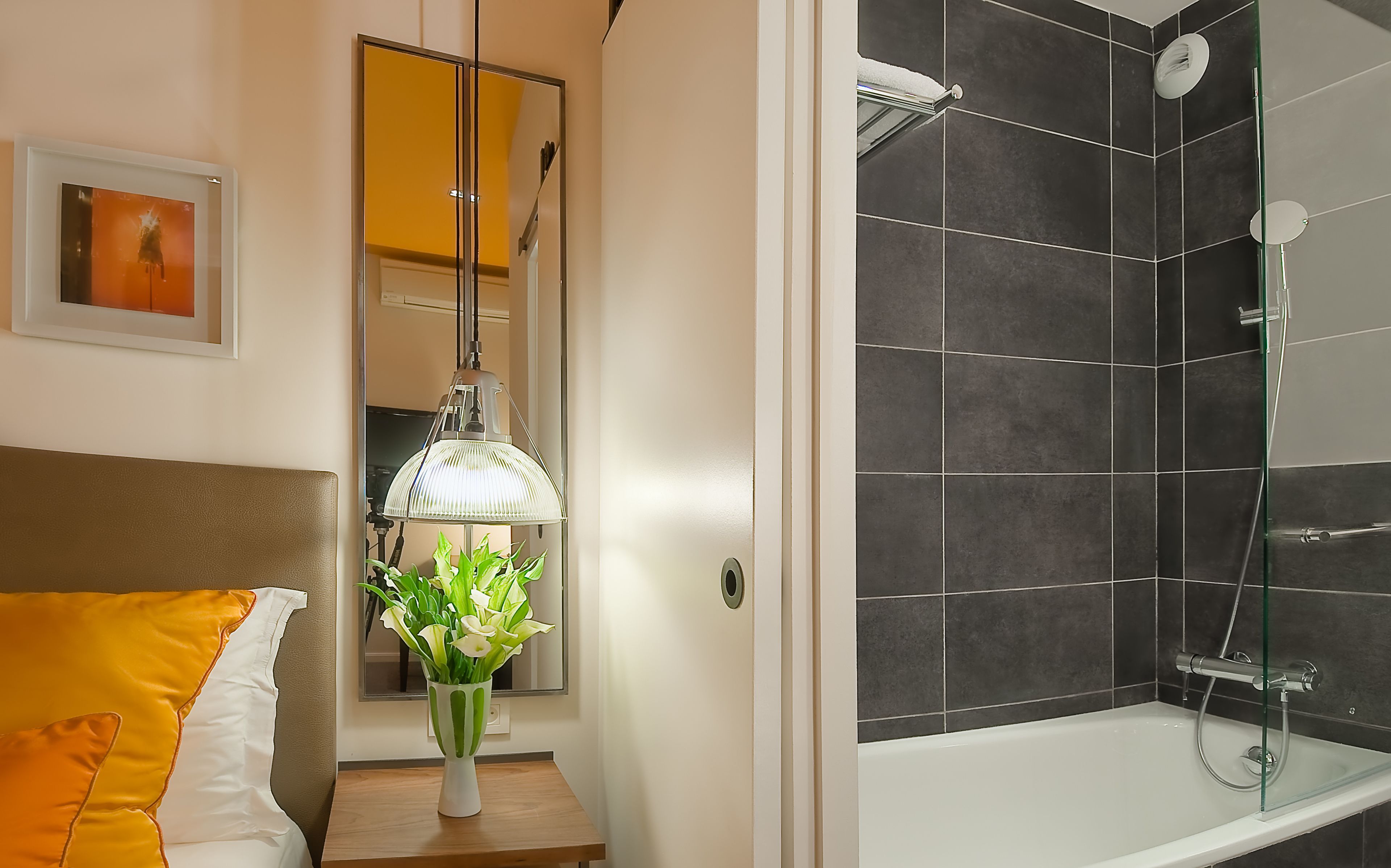 free toiletries, hair dryer, towels