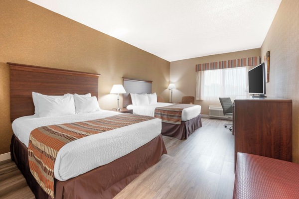 Standard Room, 2 Queen Beds, Non Smoking, Refrigerator & Microwave | Desk, laptop workspace, iron/ironing board, WiFi (surcharge)