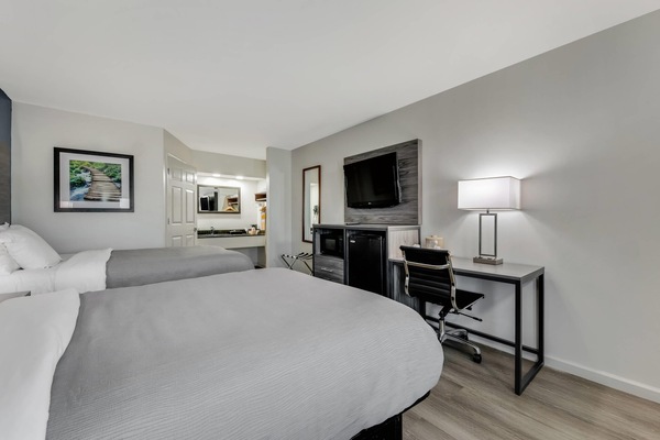 Standard Double Room, 2 Double Beds, Non Smoking | Pillowtop beds, individually decorated, individually furnished, desk