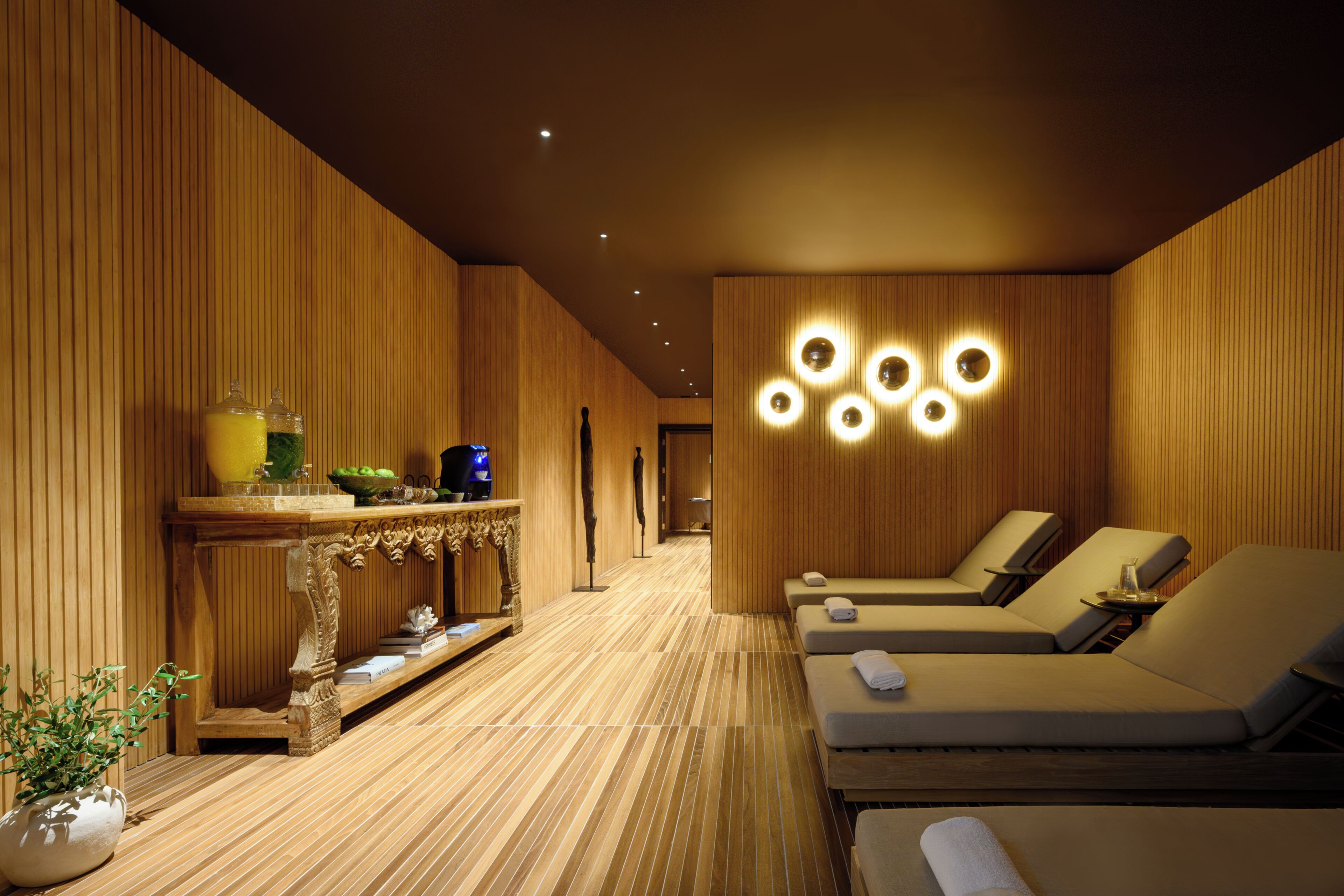 Sauna, massages