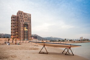 On the beach