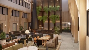 Sala de estar en el lobby