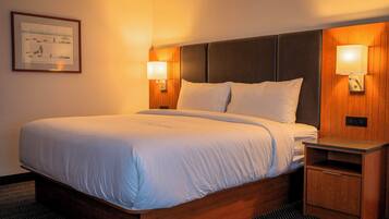 In-room safe, desk, laptop workspace, blackout curtains