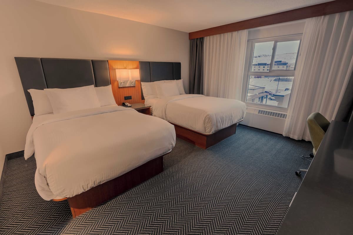 Superior Double Room, 2 Double Beds | In-room safe, desk, laptop workspace, blackout drapes