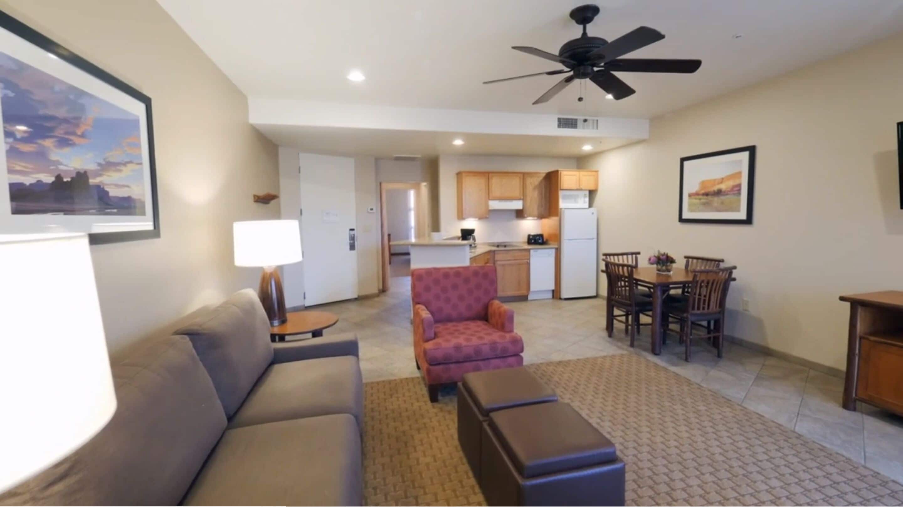 standard suite, 1 bedroom | living area | tv, dvd player