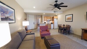 Standard Suite, 1 Bedroom | Living area | TV, DVD player