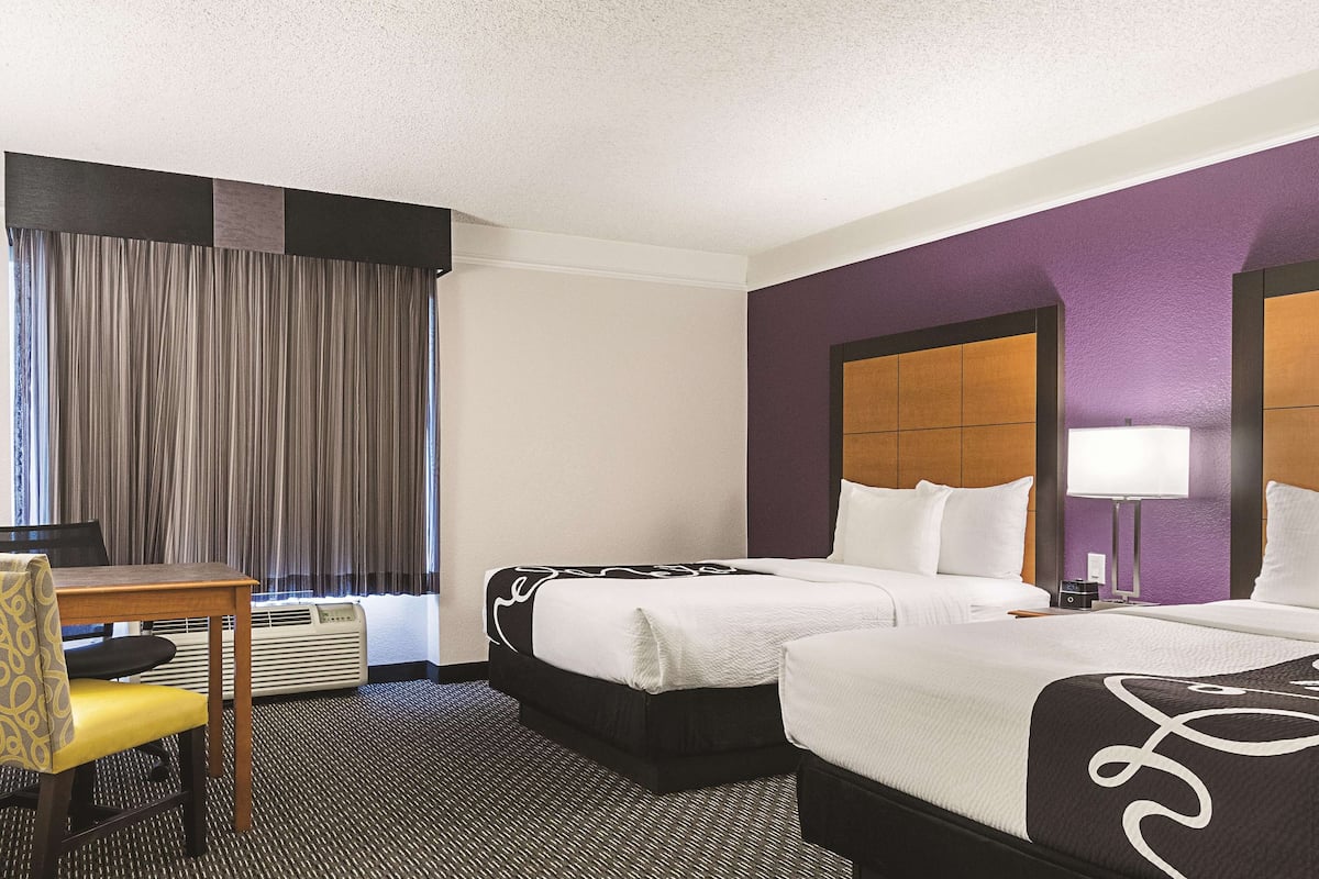 Deluxe Room, 2 Double Beds, Non Smoking | Premium bedding, desk, blackout curtains, iron/ironing board