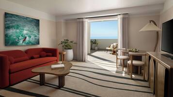 Premium bedding, down comforters, pillowtop beds, in-room safe