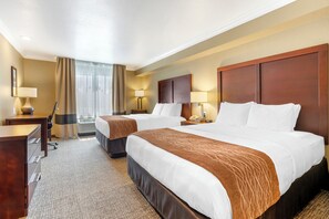 Egyptian cotton sheets, premium bedding, desk, blackout drapes