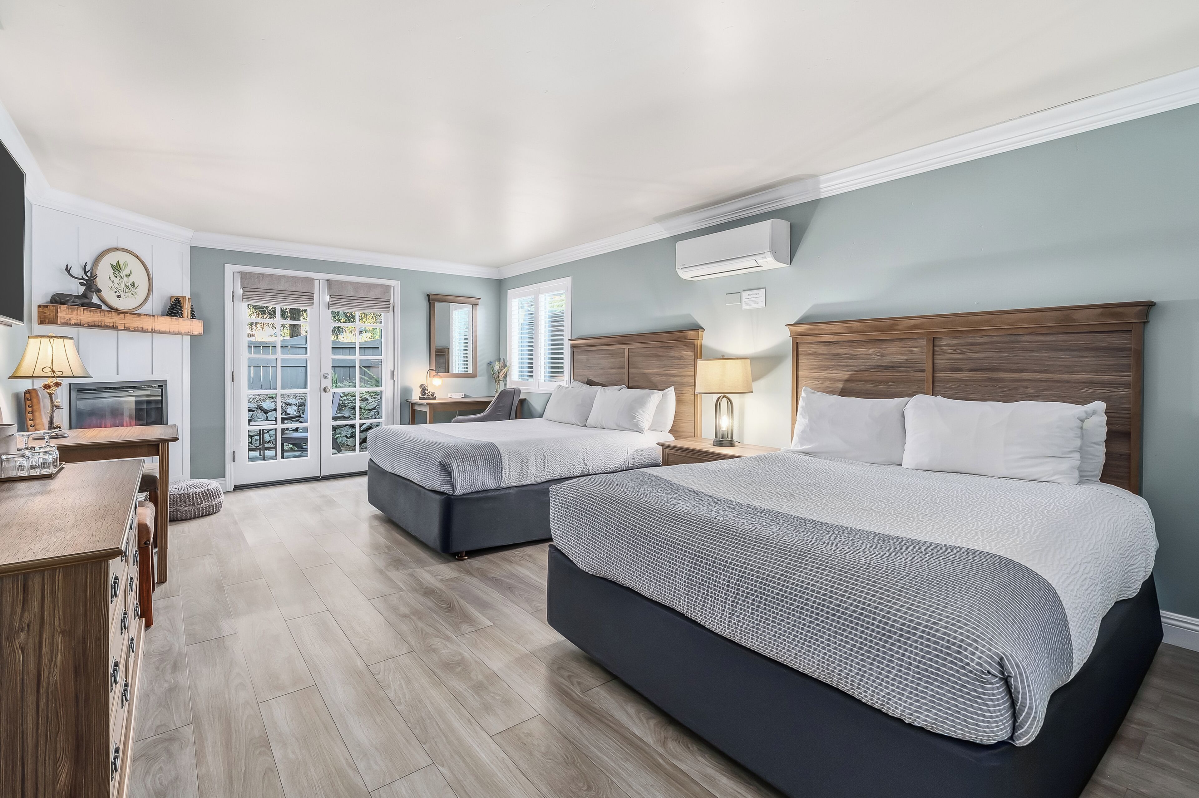 Premium Room, 2 Queen Beds | Down comforters, desk, iron/ironing board, free WiFi