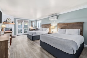 Premium Room, 2 Queen Beds | Down comforters, desk, iron/ironing board, free WiFi - Cambria Pines Lodge (Cambria)