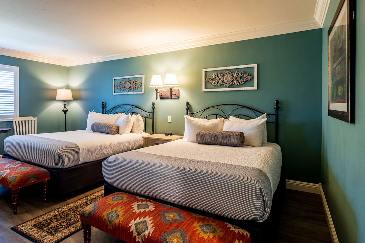 Two Queen Bed Suite | 1 bedroom, down comforters, desk, iron/ironing board