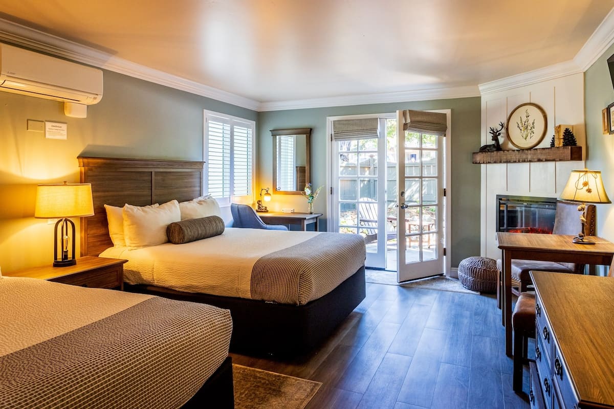 Premium Room, 2 Queen Beds | 1 bedroom, down comforters, desk, iron/ironing board